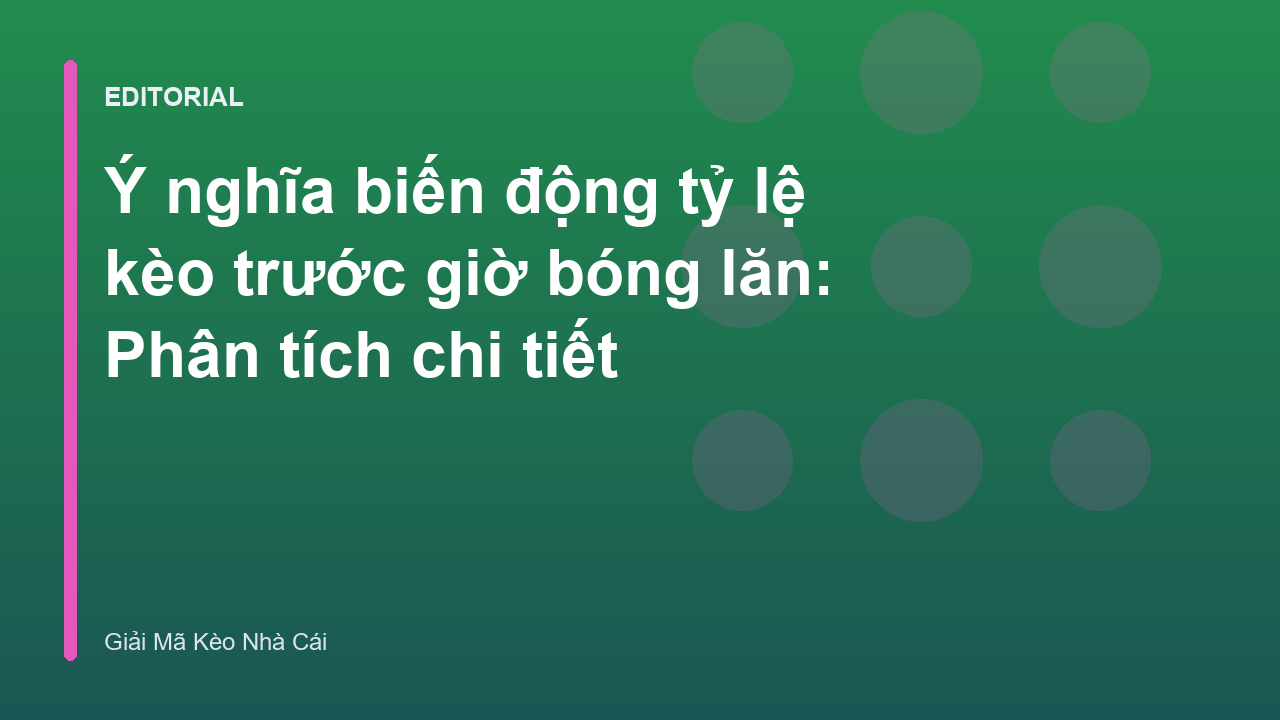 Biểu đồ minh họa biến động tỷ lệ kèo bóng đá